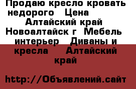 Продаю кресло-кровать недорого › Цена ­ 4 000 - Алтайский край, Новоалтайск г. Мебель, интерьер » Диваны и кресла   . Алтайский край